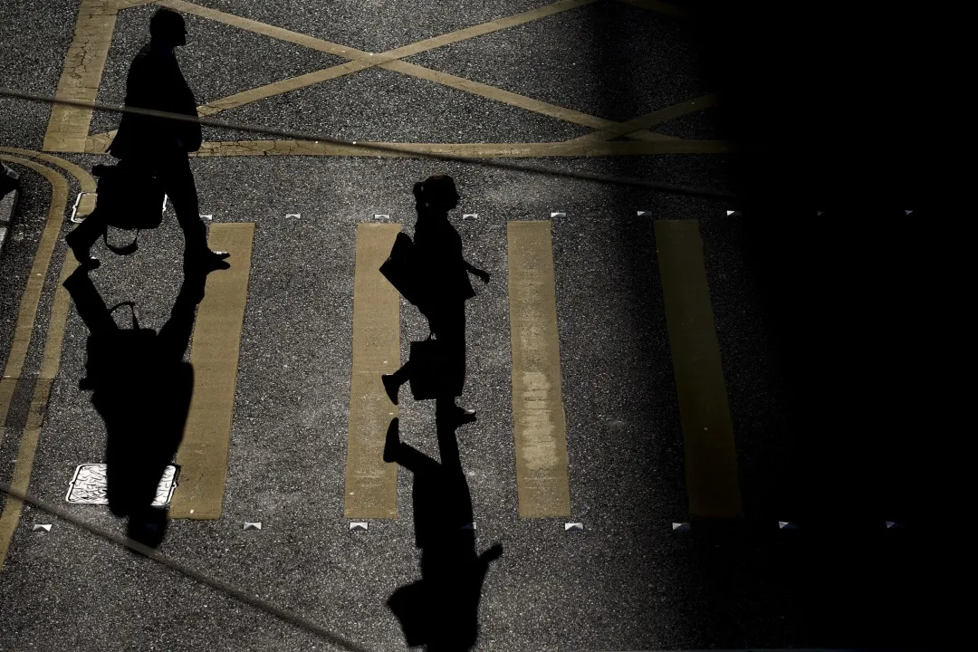 White Collar Workers In The Business District As Unemployment Numbers Are Released