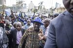 Raila Odinga arrives at the Azimio La Umoja party headquarters in Nairobi, Kenya, on Aug. 16.
