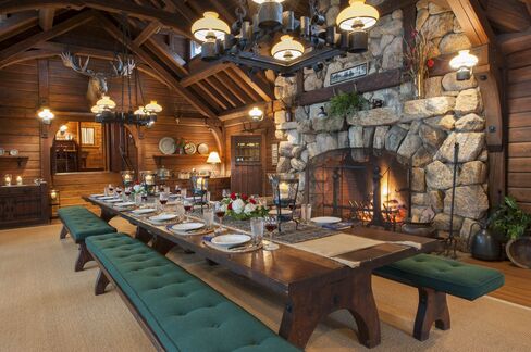 The dining room in the main lodge.
