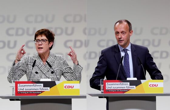 Merkel’s Favored Candidate Wins CDU Party Race: Germany Update