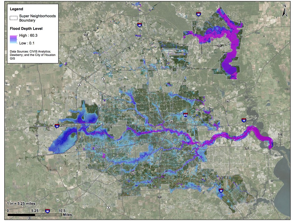 Using rainfall data from NOAA, the city of Houston recreated Hurricane Harvey.