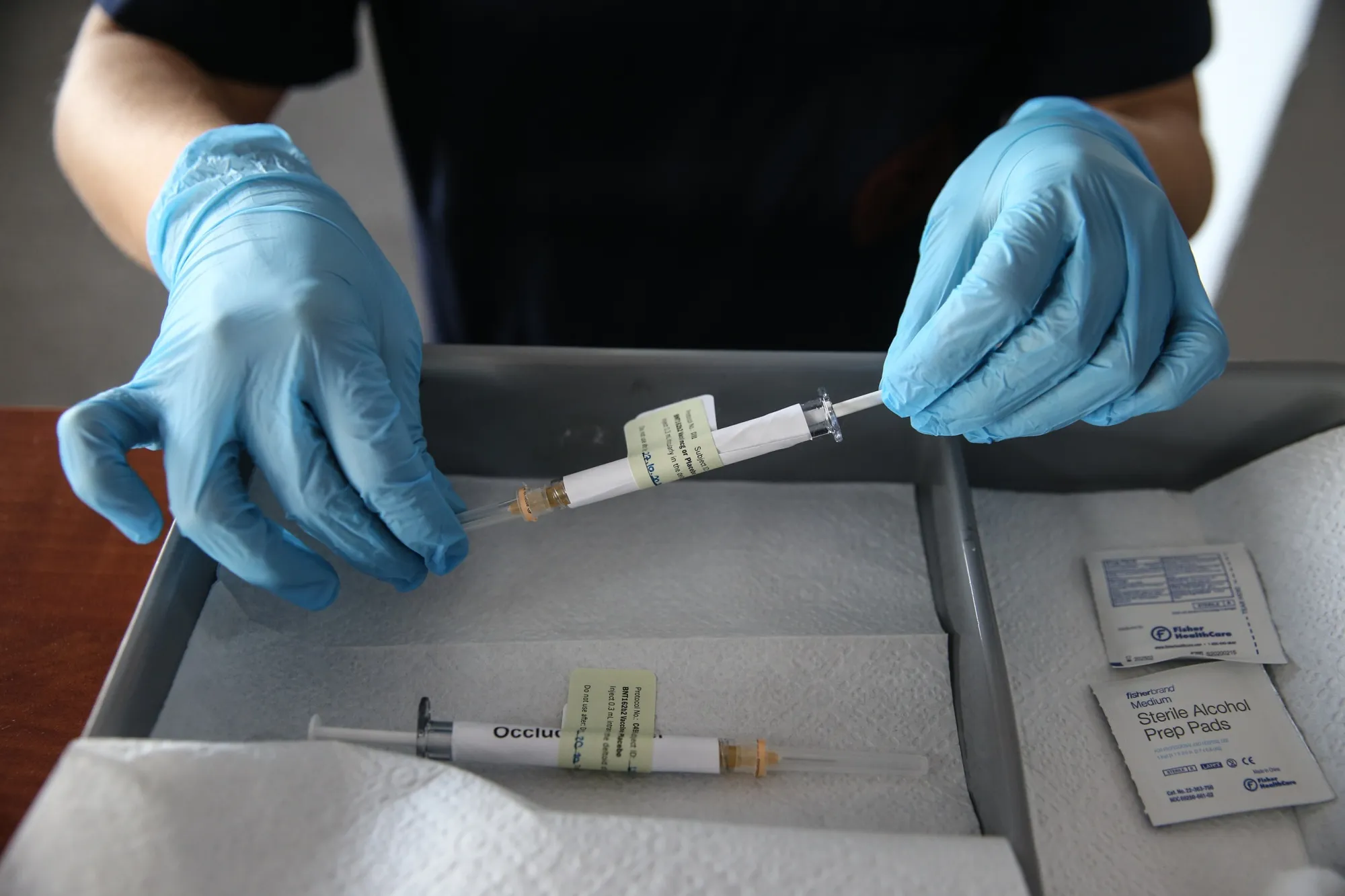Testing vaccine candidates.