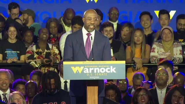 Democrat Warnock Speaks After Georgia Senate Race Victory