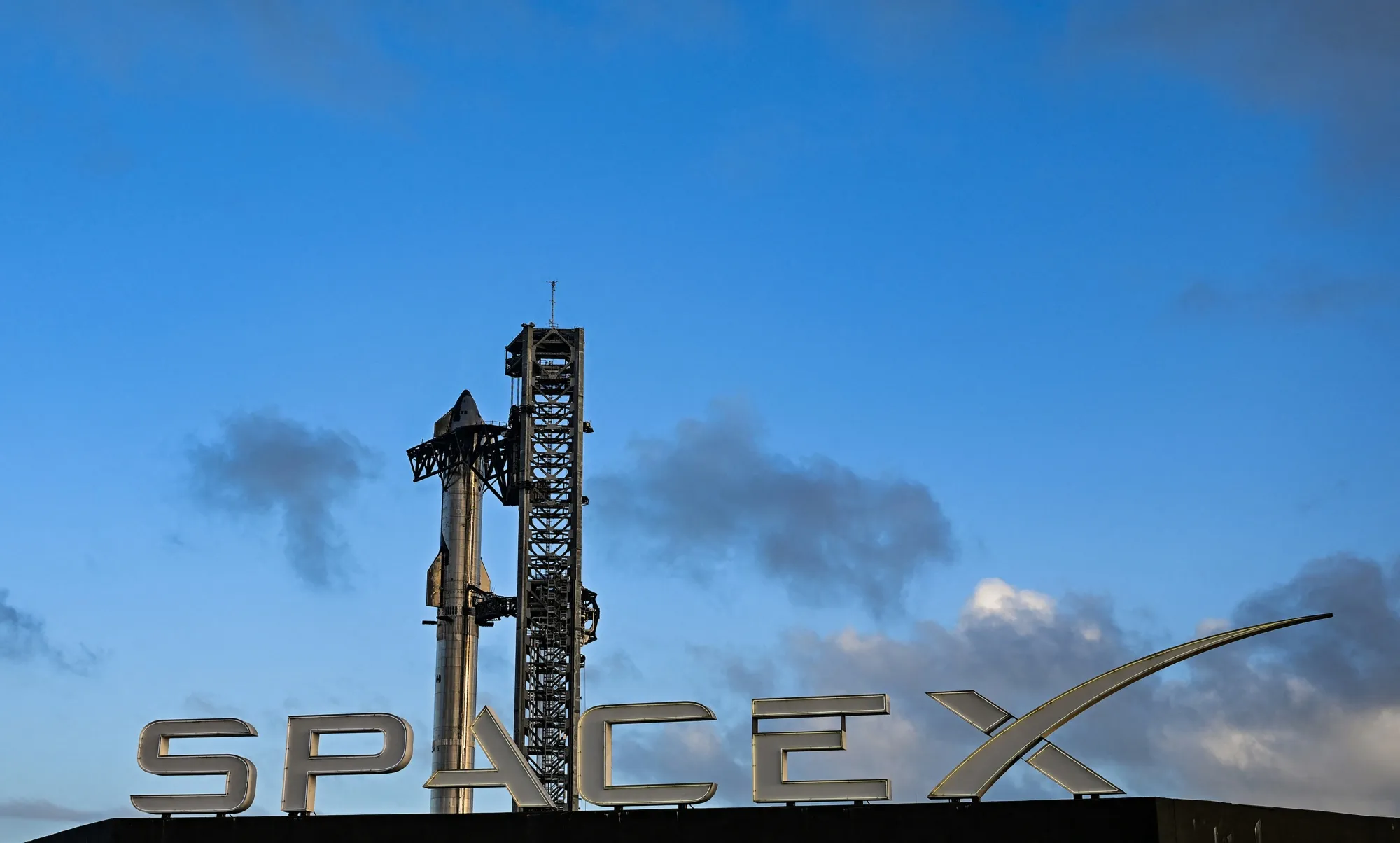 The SpaceX Starship&nbsp;at Starbase in Boca Chica, Texas.