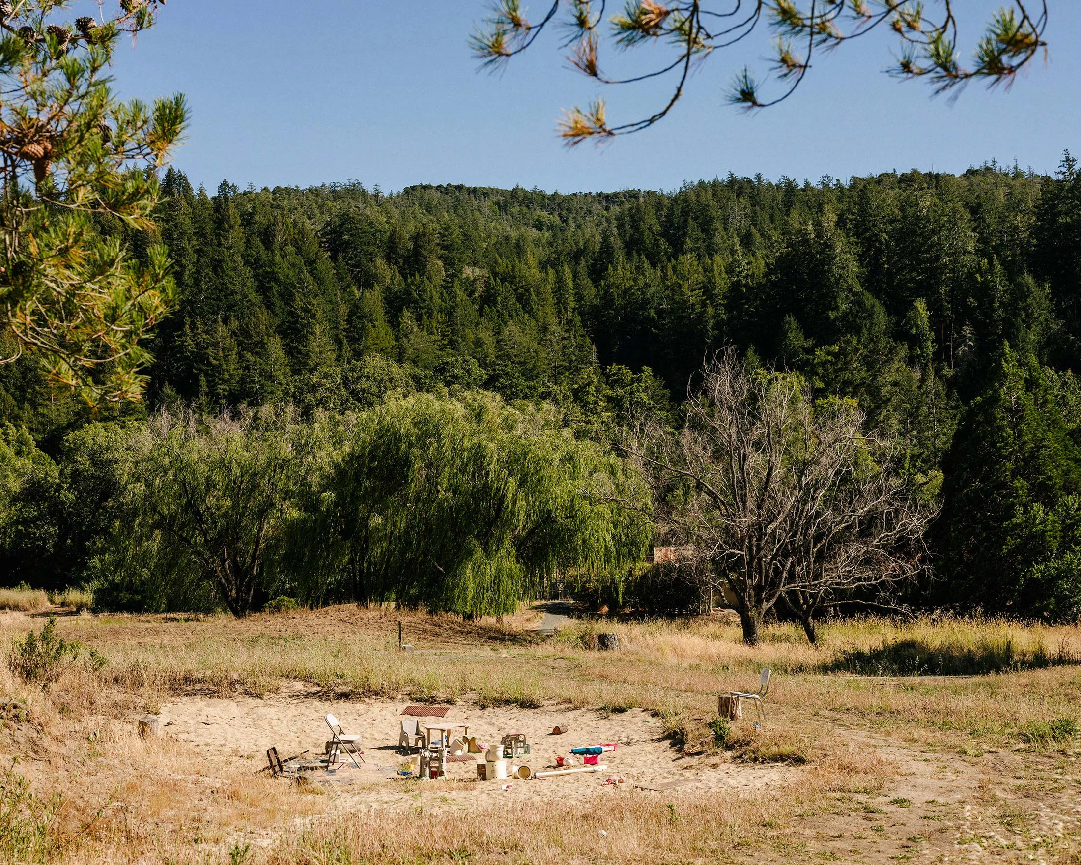 A sand trap&nbsp;has&nbsp;been repurposed into a sandy play area&nbsp;on the former San Geronimo Golf Course, now owned by the Trust for Public Land in San Geronimo, California.&nbsp;