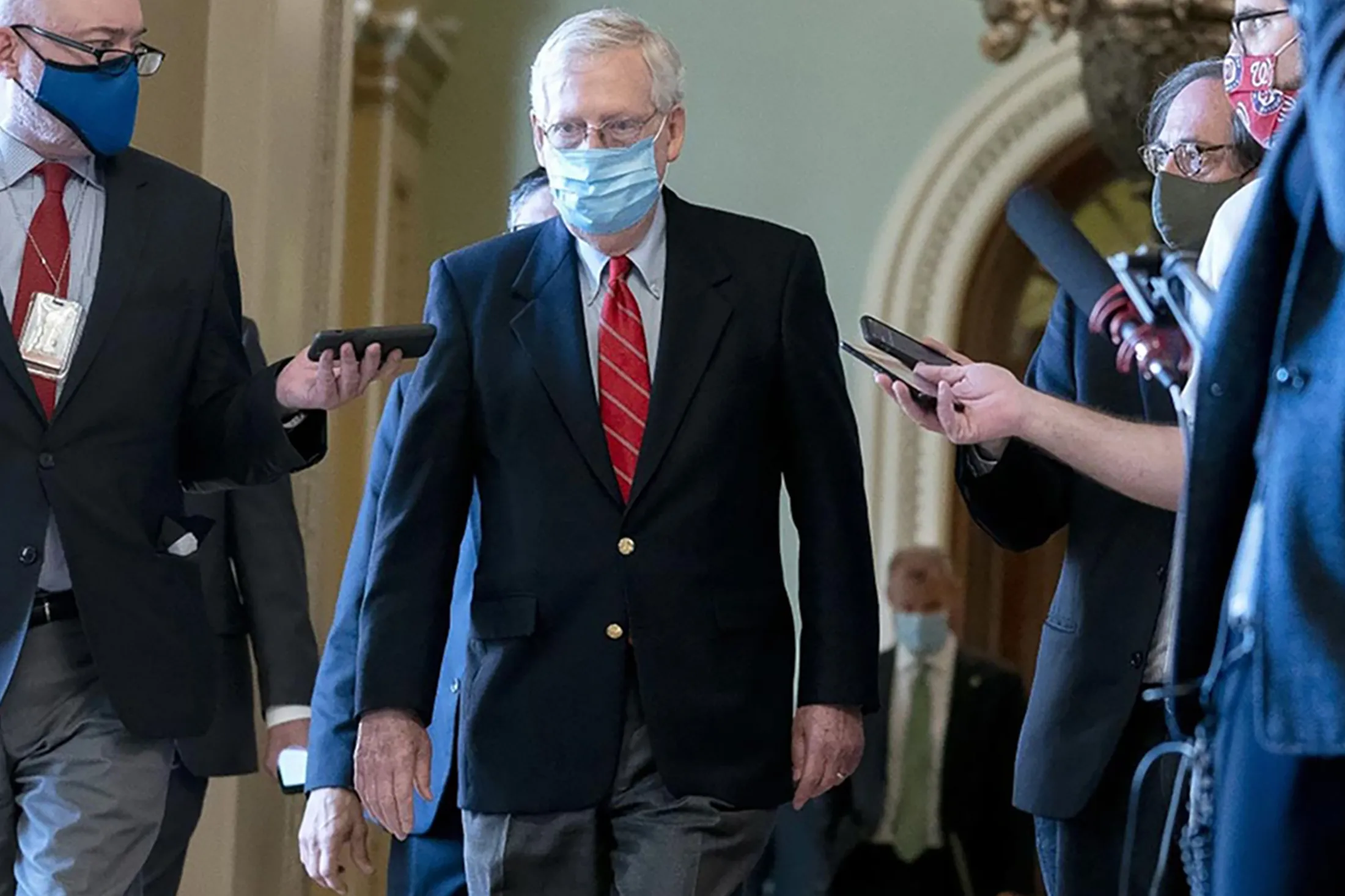 Senate&nbsp;Majority Leader Mitch McConnell at the U.S. Capitol in Washington&nbsp;on Nov. 9.