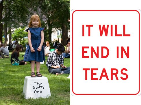 (From left) Miranda July, Eleven Heavy Things, 2009; Anthony Discenza, END IN TEARS, 2010