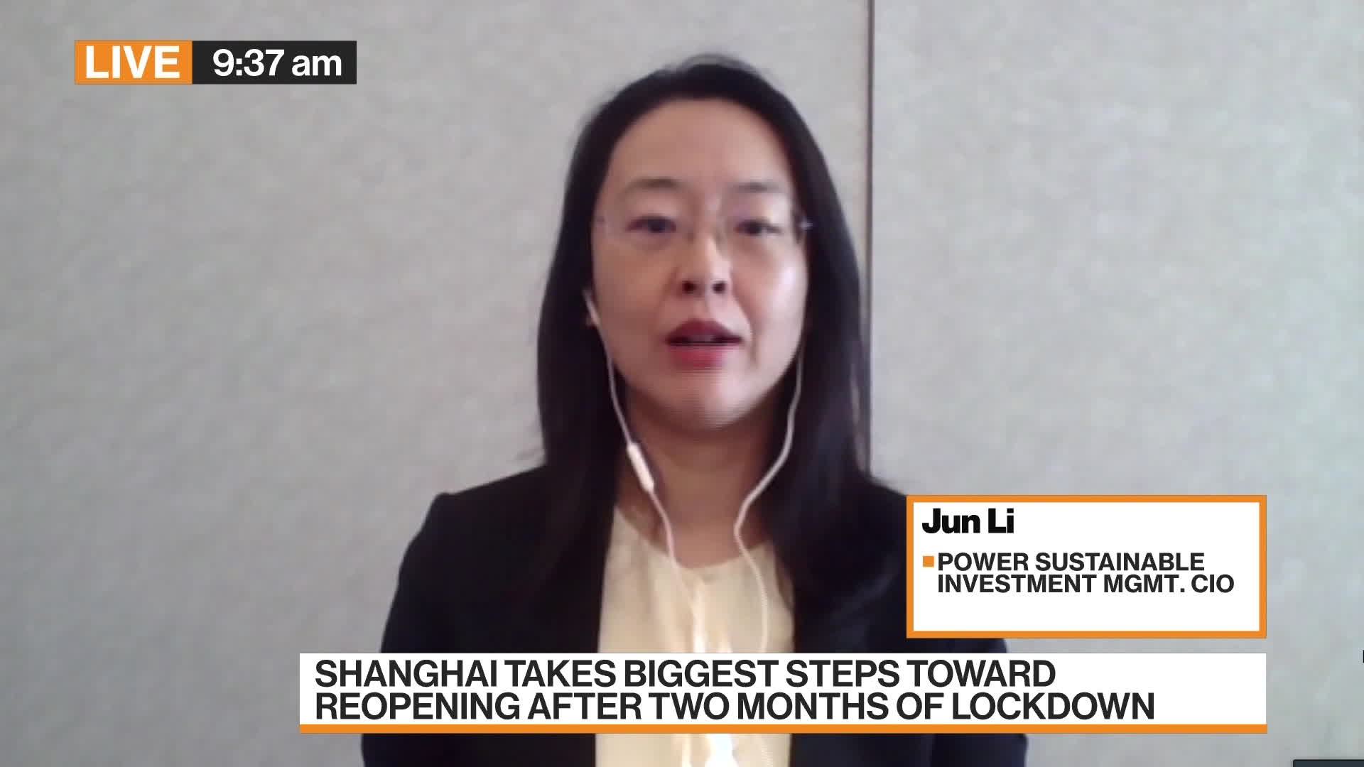 Watch Power Sustainable Jun Li: More bullish on China - Bloomberg