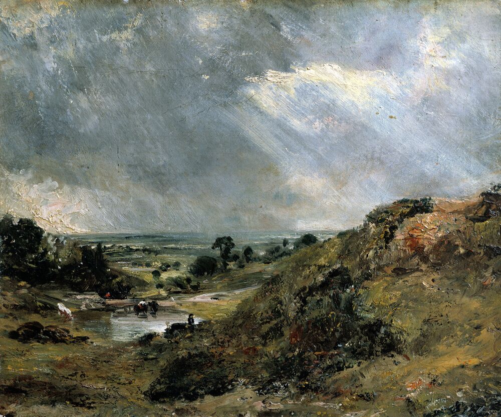 âHampstead Heath, Branch Hill Pondâ by John Constable.Â