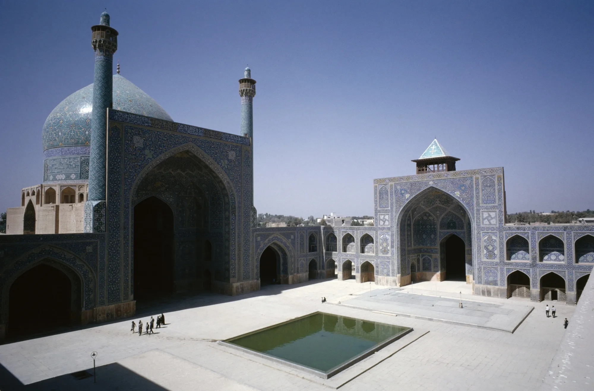 Courtyard of Isfahan’s&nbsp;Shah mosque, built a few decades earlier than India’s Taj Mahal.