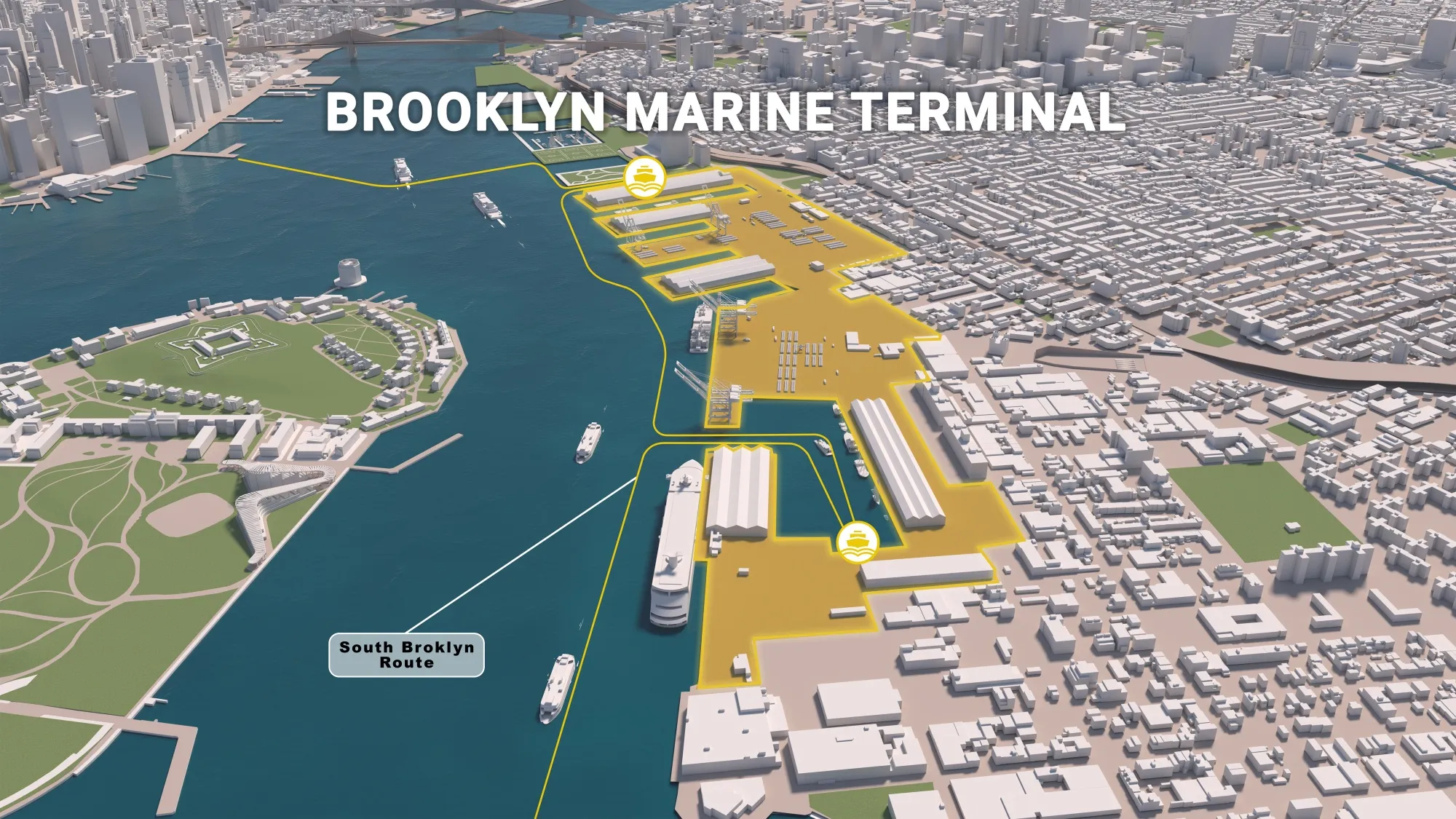 NYC Plans to Redevelop Brooklyn Coastline With Greener Port, Housing -  Bloomberg