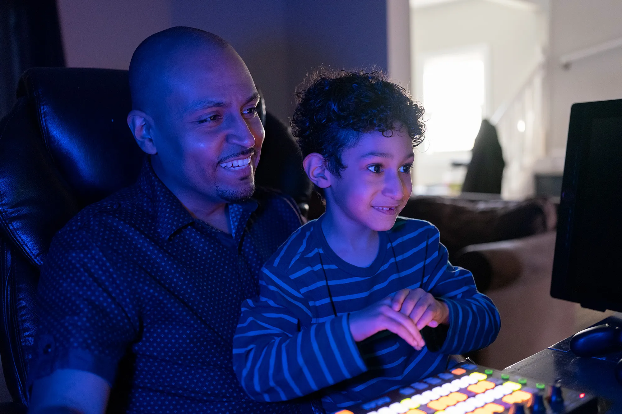 Rook Soto, pictured with his son, was an early participant in Pursuit’s job training and income share&nbsp;program.
