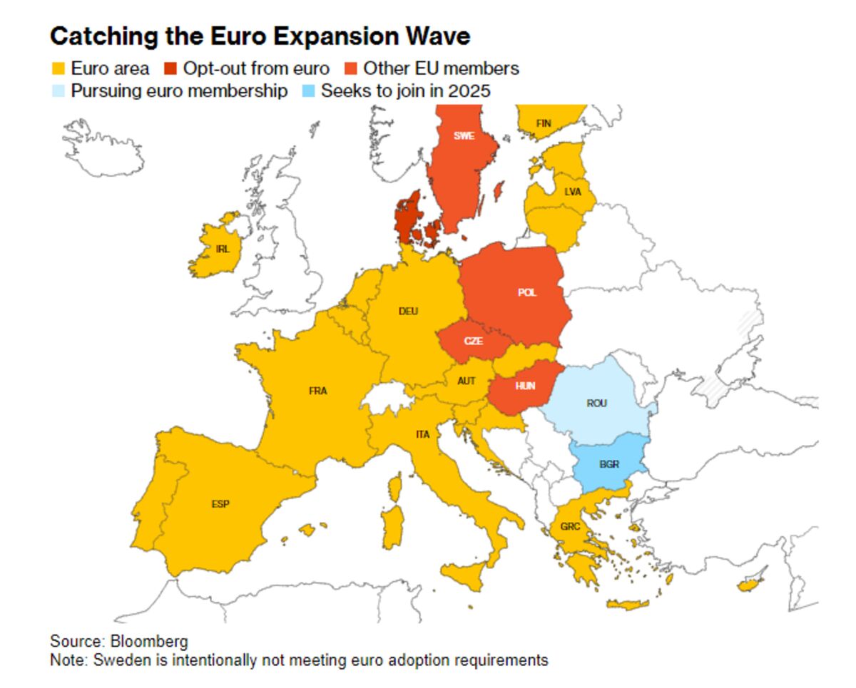Donohoe Looking Forward to Bulgaria Joining Euro in 2025 - Bloomberg