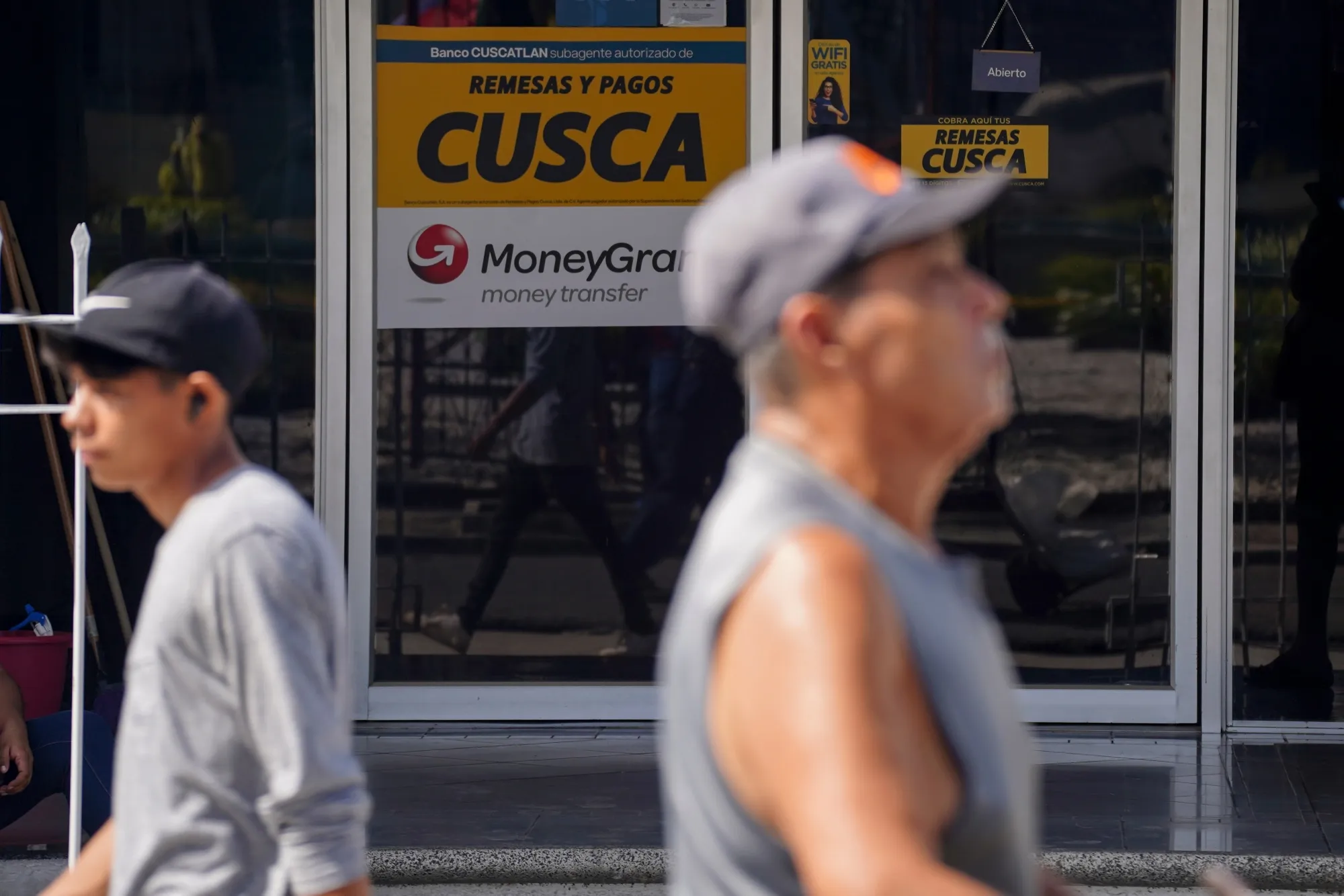 A MoneyGram transfer location in San Salvador, El Salvador.