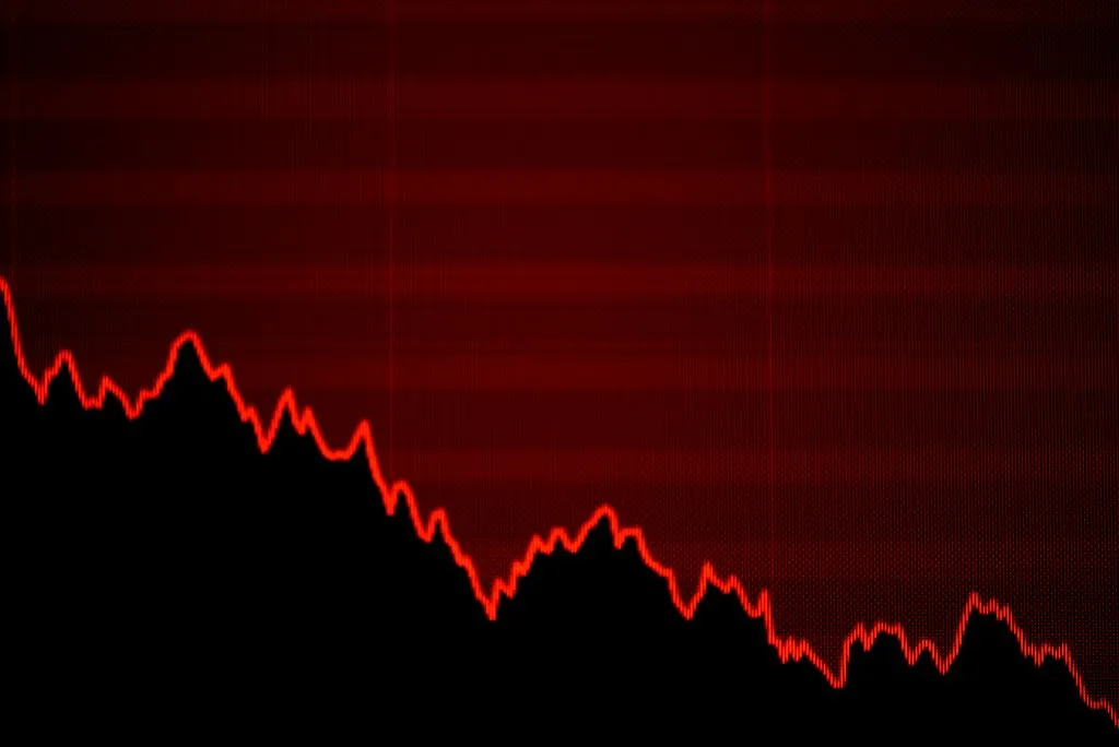 The graph representing the Stock is seen on a TV screen at the New York Stock Exchange (NYSE) on August 14, 2019 in New York City. - Losses on Wall Street accelerated Wednesday as weak economic data from China and Germany and a key US Treasury benchmark exacerbated global recession fears. Near 1500 GMT, the Dow Jones Industrial Average had lost 535 points, or 2.0 percent, sinking to 25,743.88. The broad-based S&P 500 slid 2.1 percent to 2,866.33, while the tech-rich Nasdaq Composite Index dropped 2.3 percent to 7,831.75. (Photo by Johannes EISELE / AFP) (Photo credit should read JOHANNES EISELE/AFP/Getty Images)
