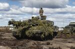 A British Army Challenger 2 main battle tank.