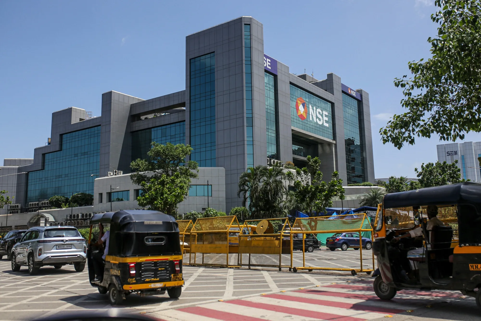 The National Stock Exchange building in Mumbai