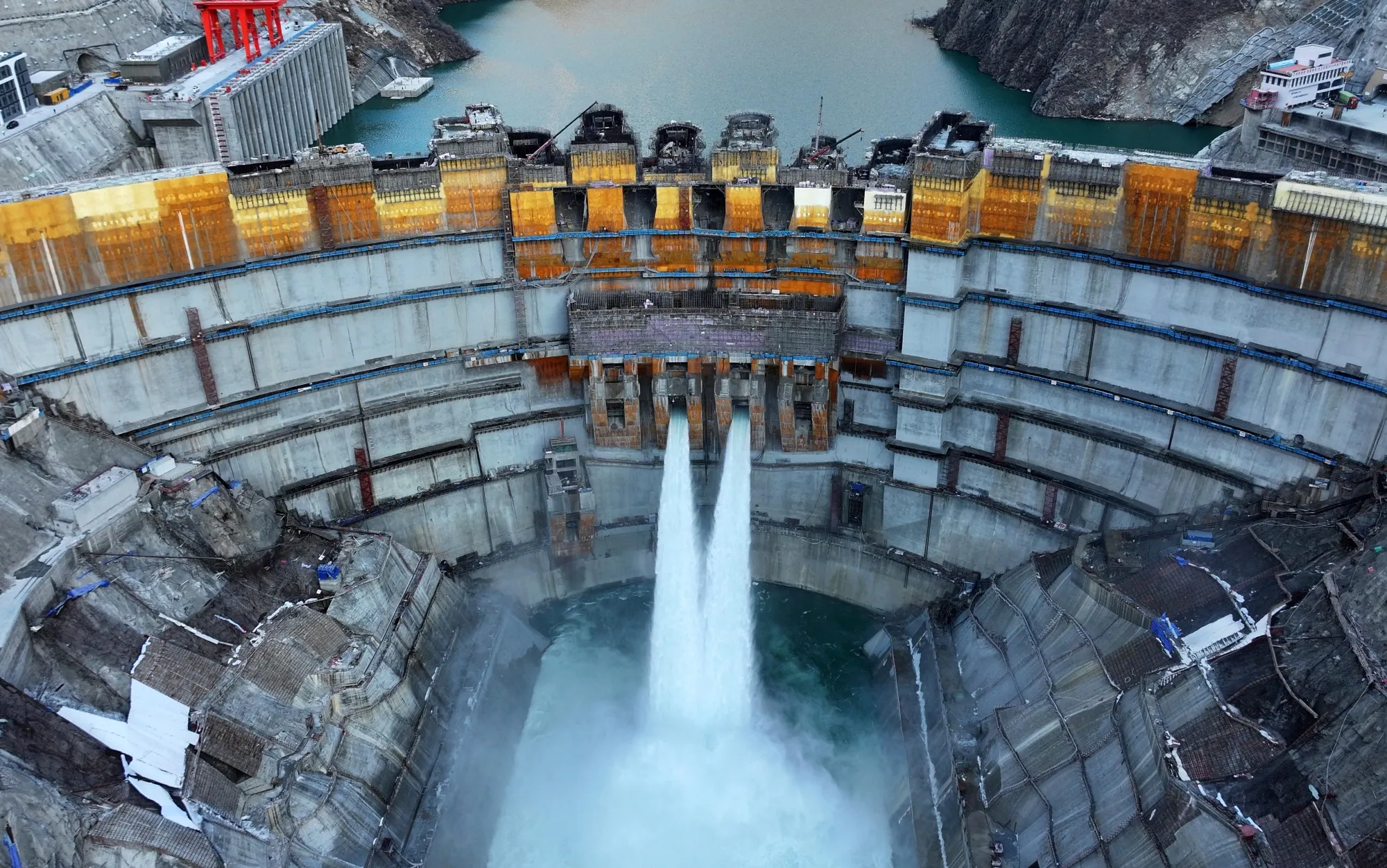 Yebatan Hydropower Station in Garze Tibetan Autonomous Prefecture.