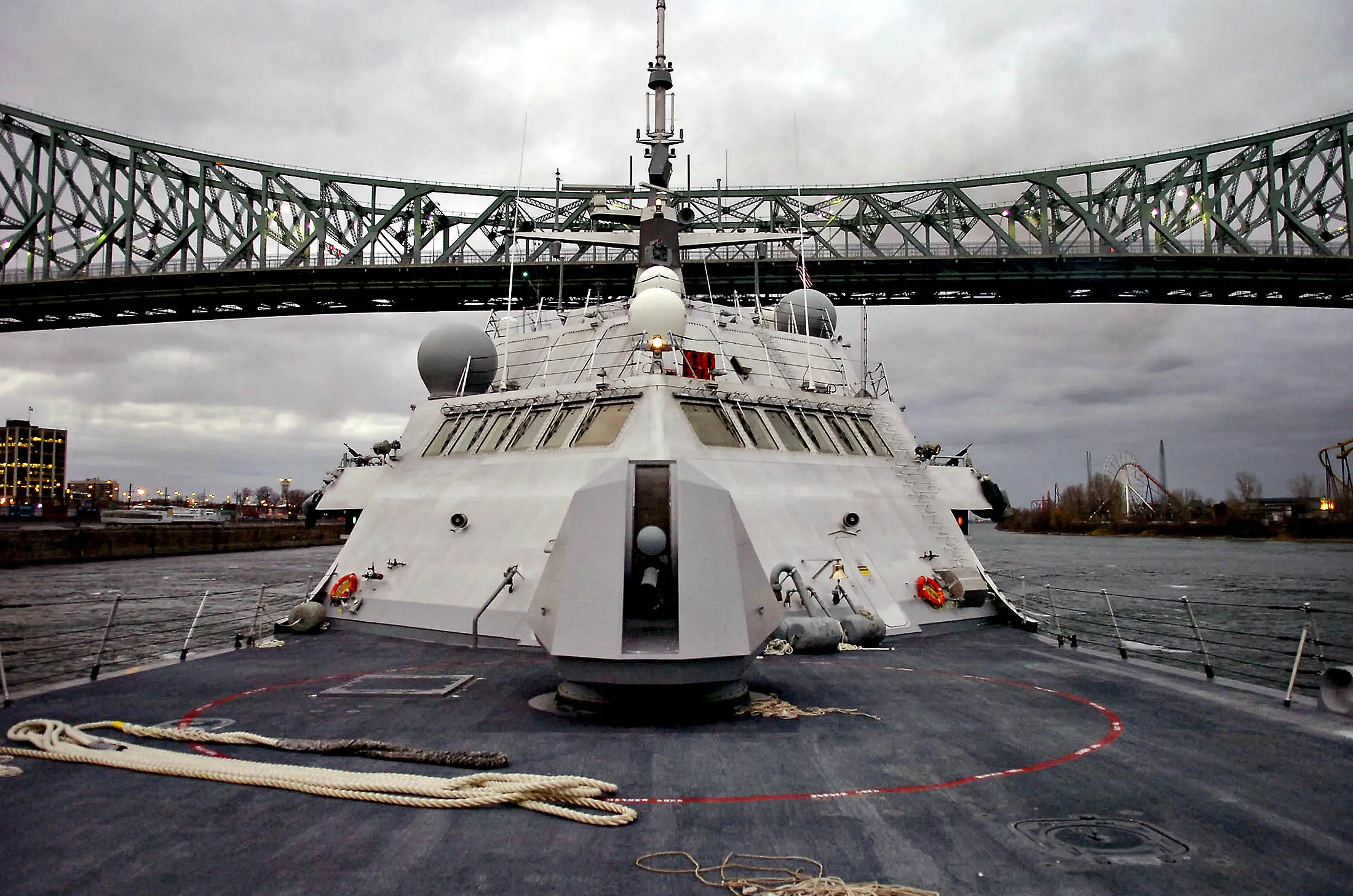 The USS Freedom littoral combat ship.
