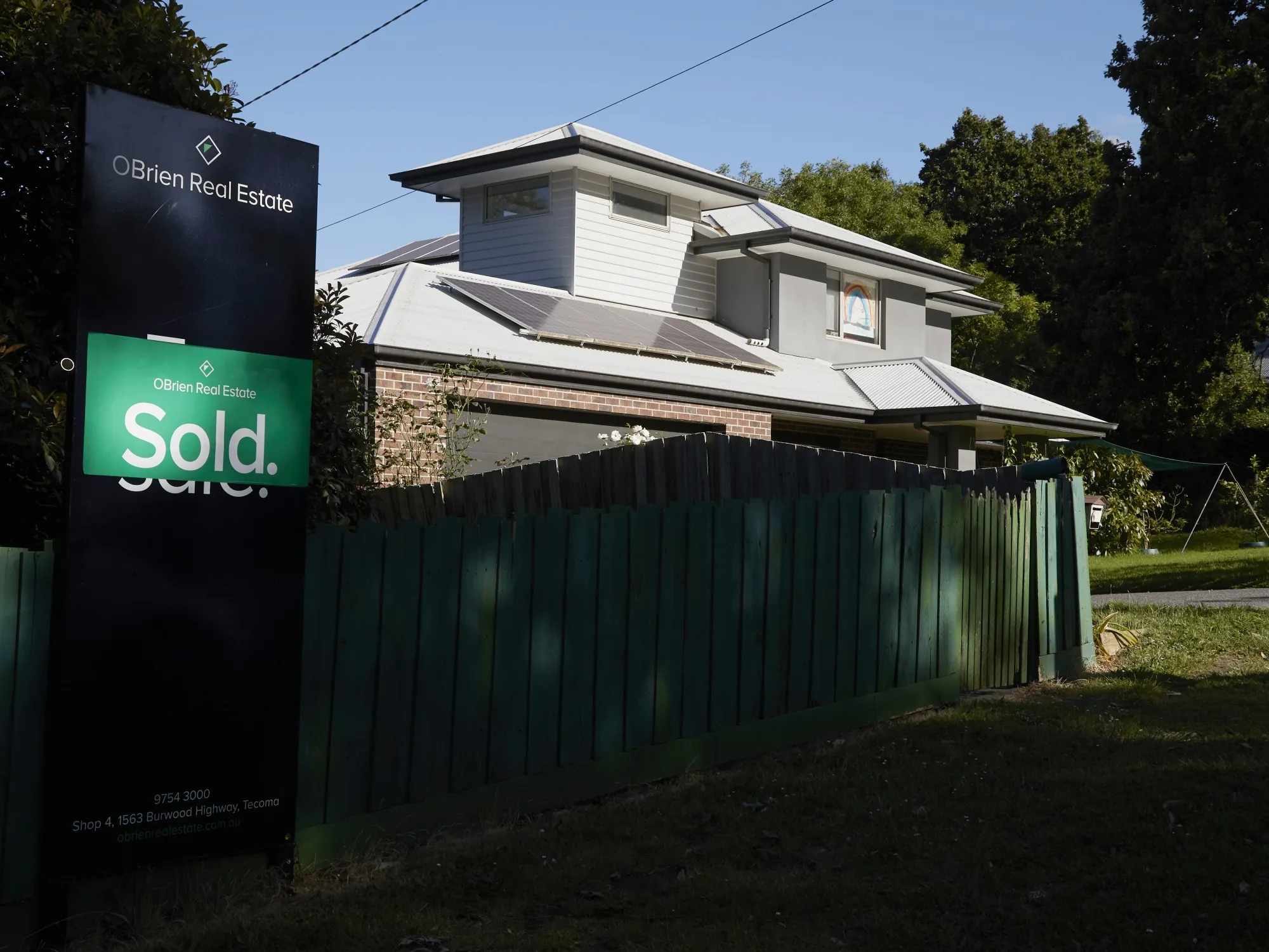 A recently sold property in Upwey, Victoria, Australia, in Mid-November.