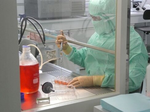Scientists at L’Oreal’s Predictive Evaluation Center in Gerland, France