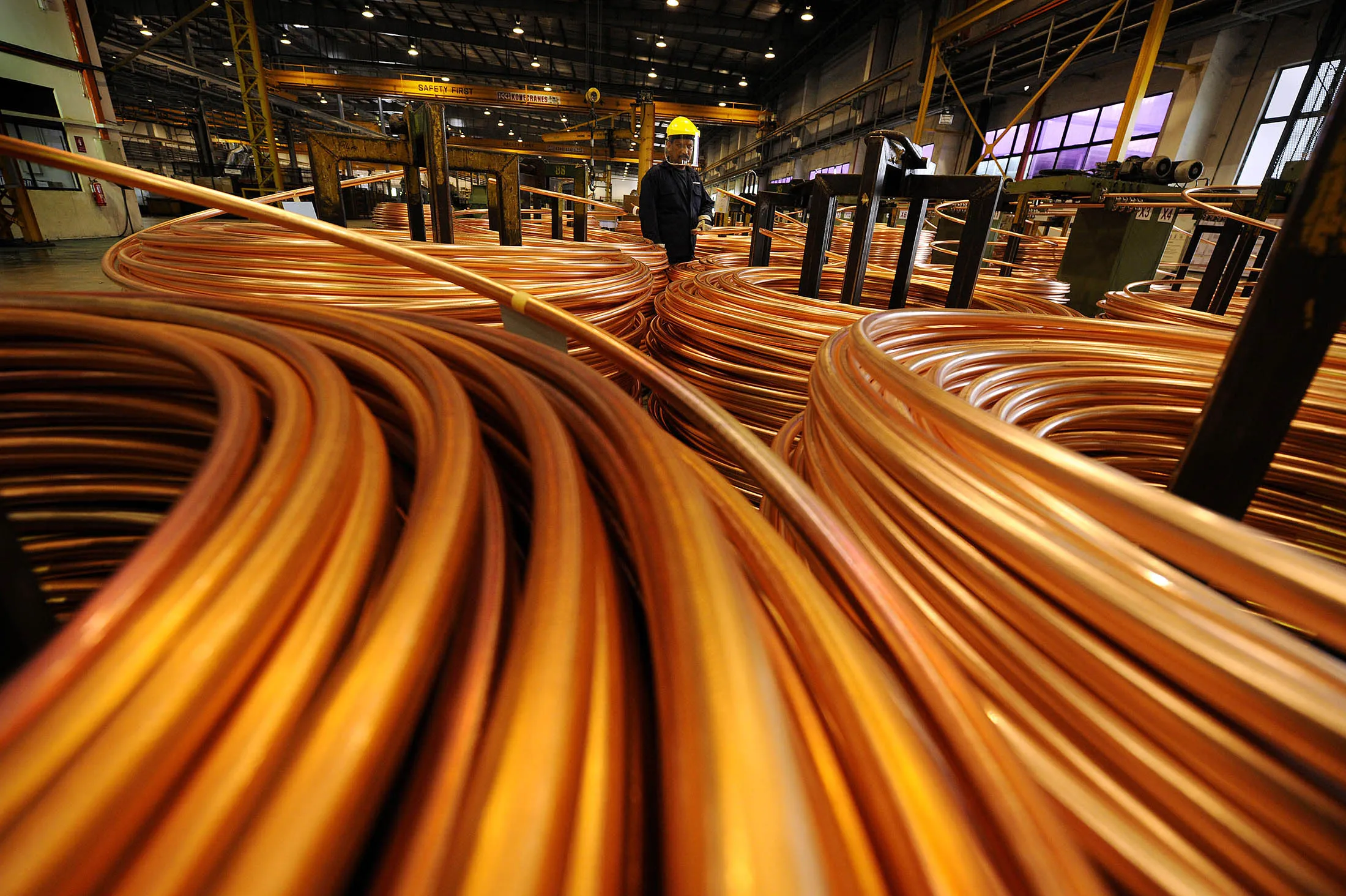 Copper production in Malaysia.
