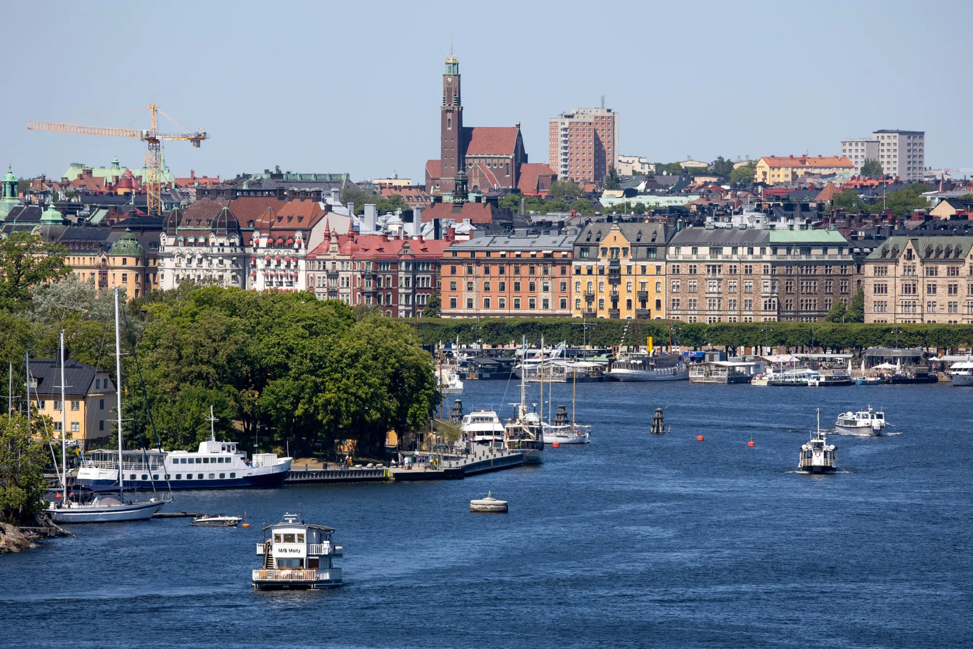 Residential and commercial buildings in Stockholm.