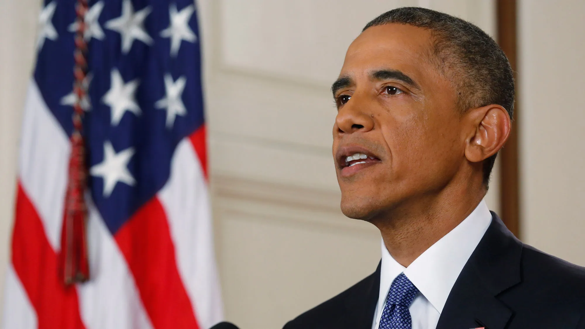 U.S. President Barack Obama announces his executive order on immigration in Washington, D.C., U.S., on Thursday, Nov. 20, 2014
