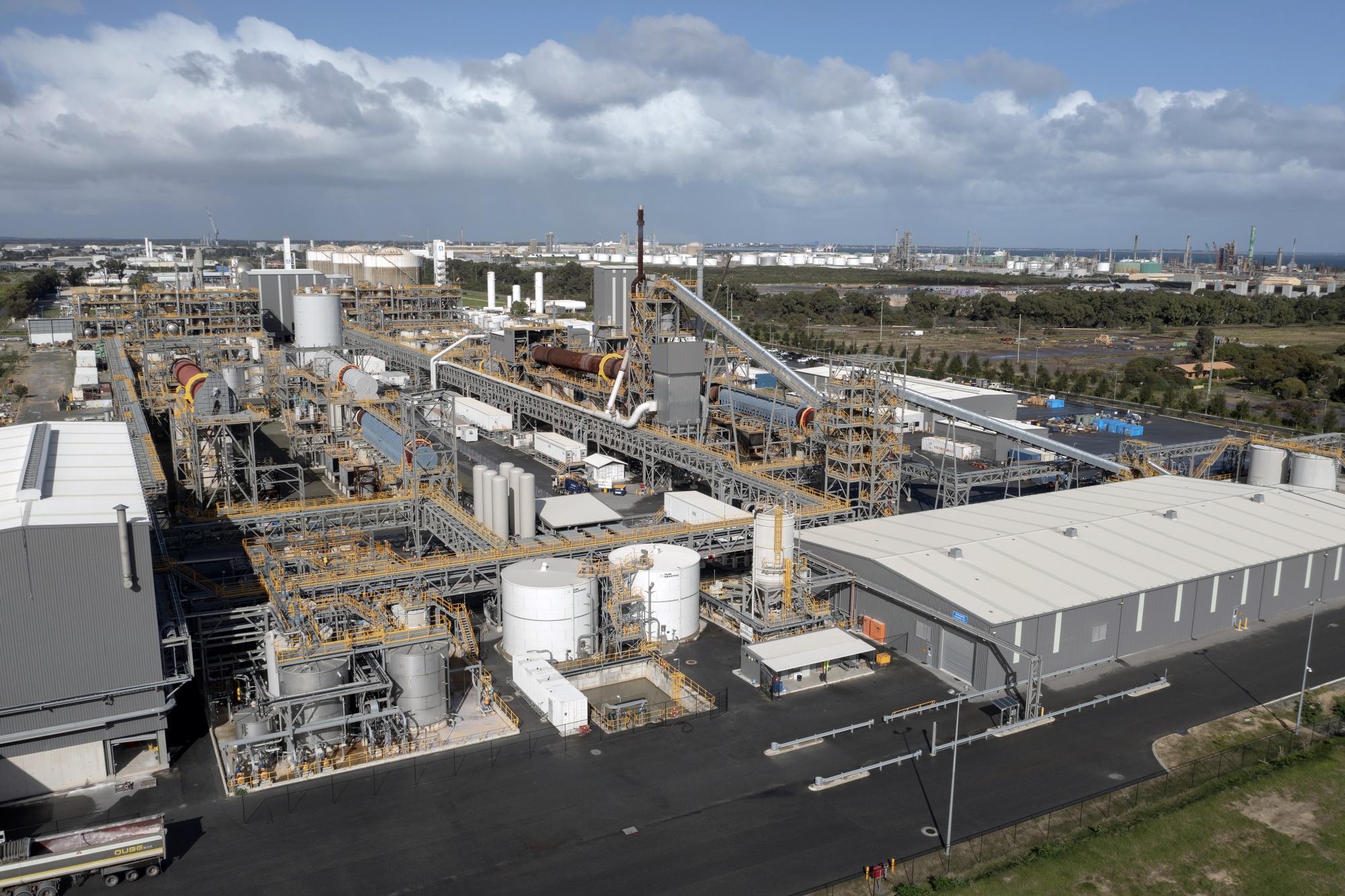 The Tianqi Lithium processing facility in Kwinana, Western Australia.