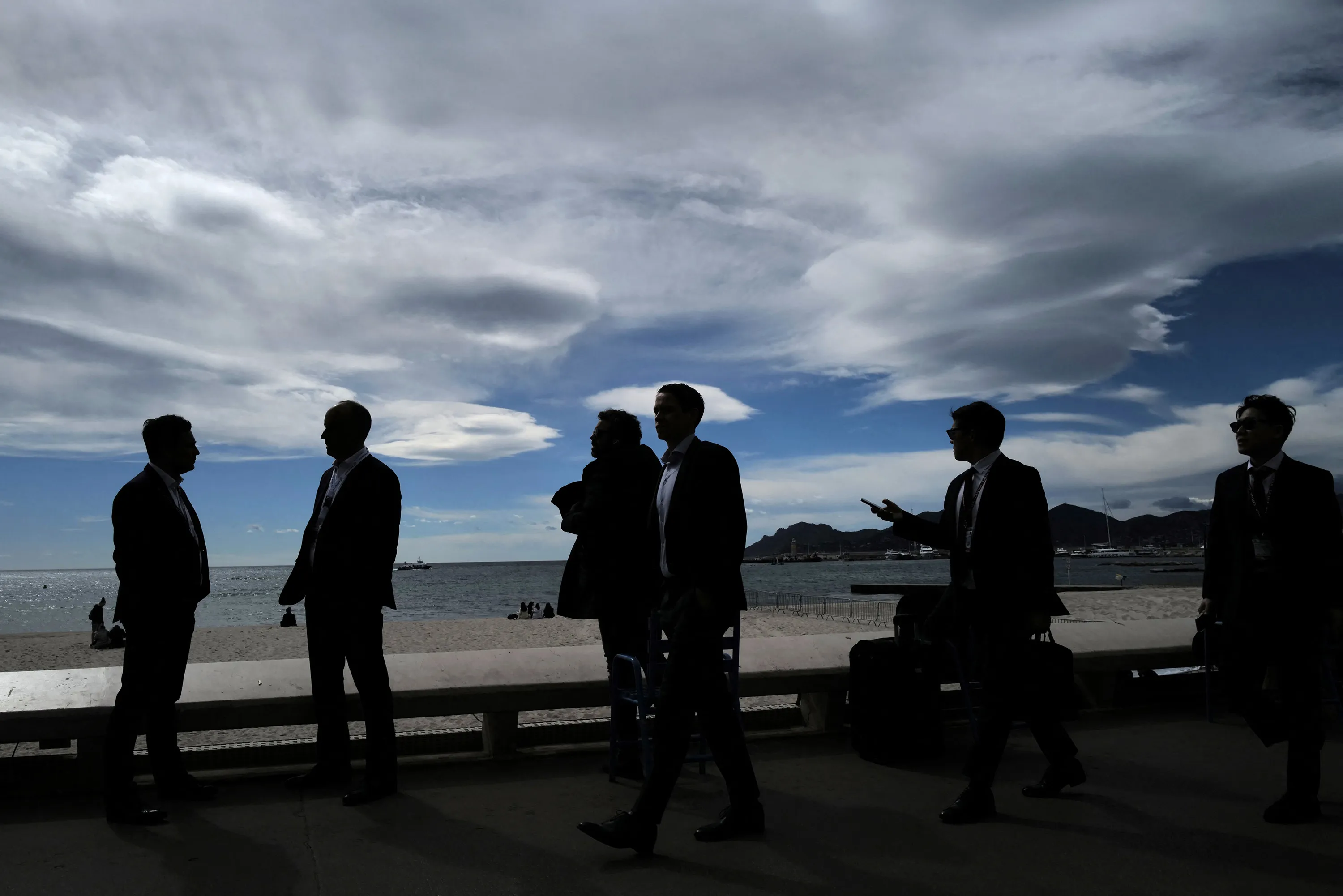 Visitors during the Mipim real estate conference in Cannes, in March 2023.
