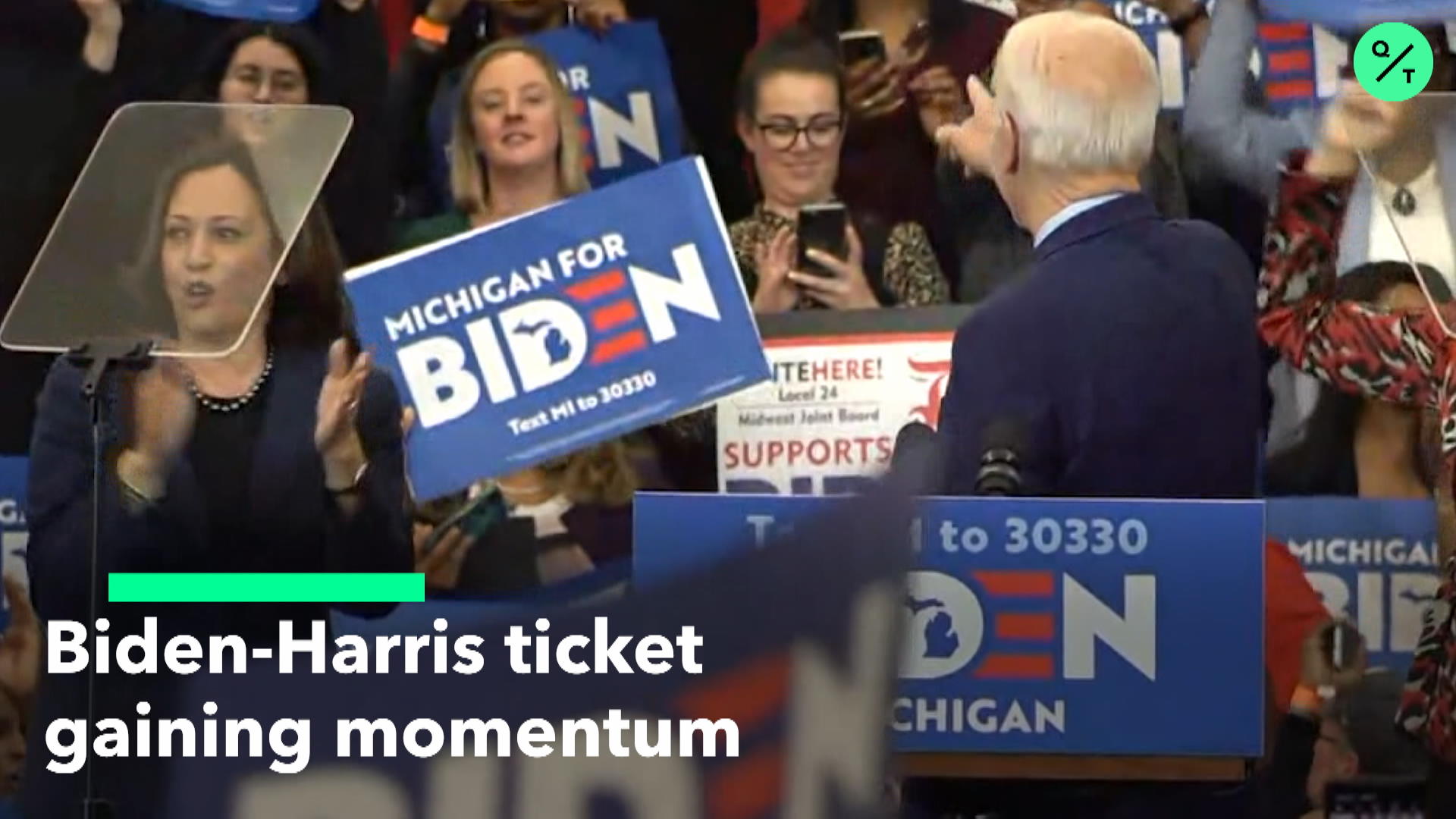 Watch Biden-Harris Ticket Gaining Momentum - Bloomberg