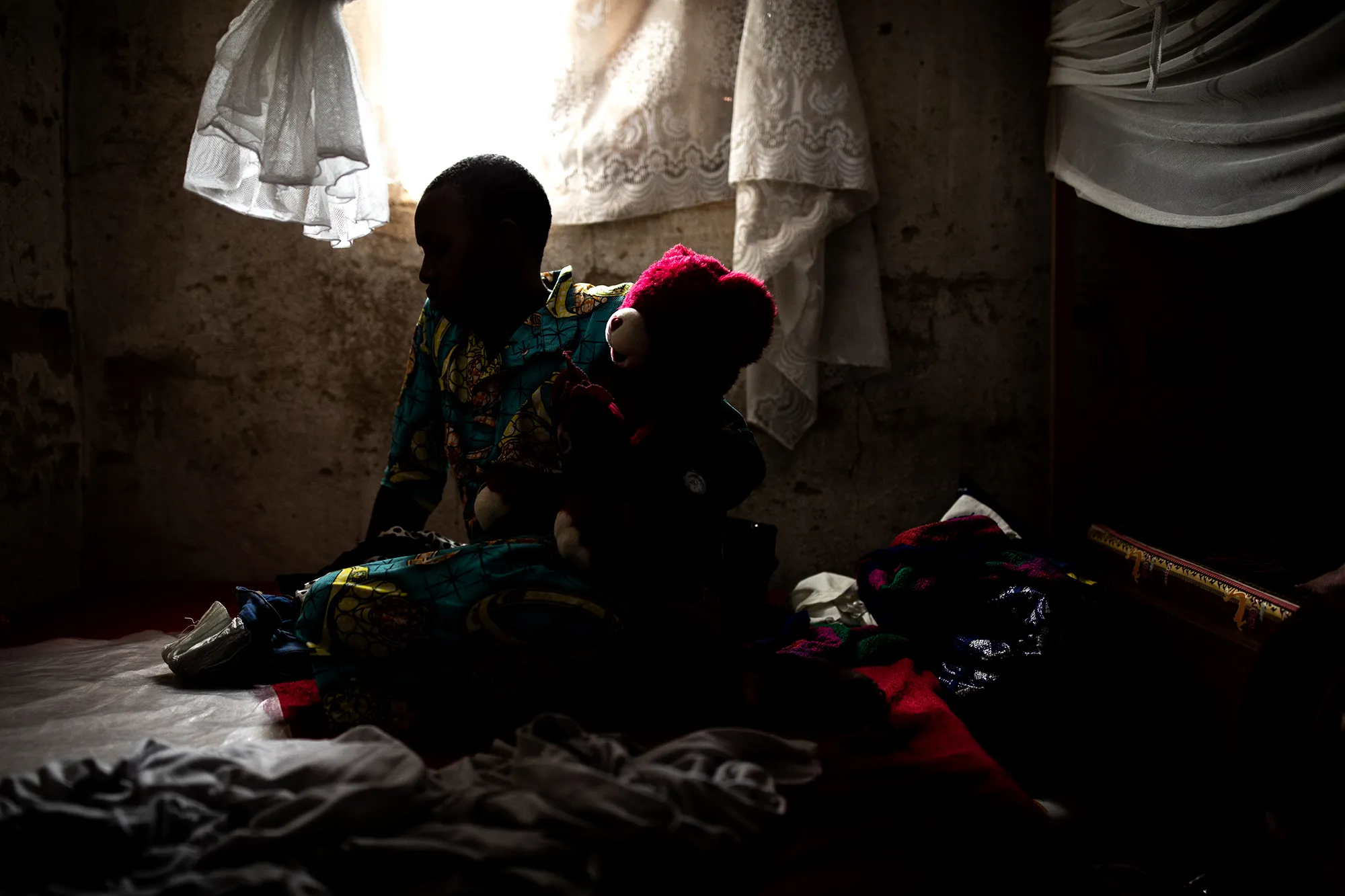 An Ebola survivor sits in her bedroom in Beni, north eastern Democratic Republic of the Congo on Sept.&nbsp;17.&nbsp;