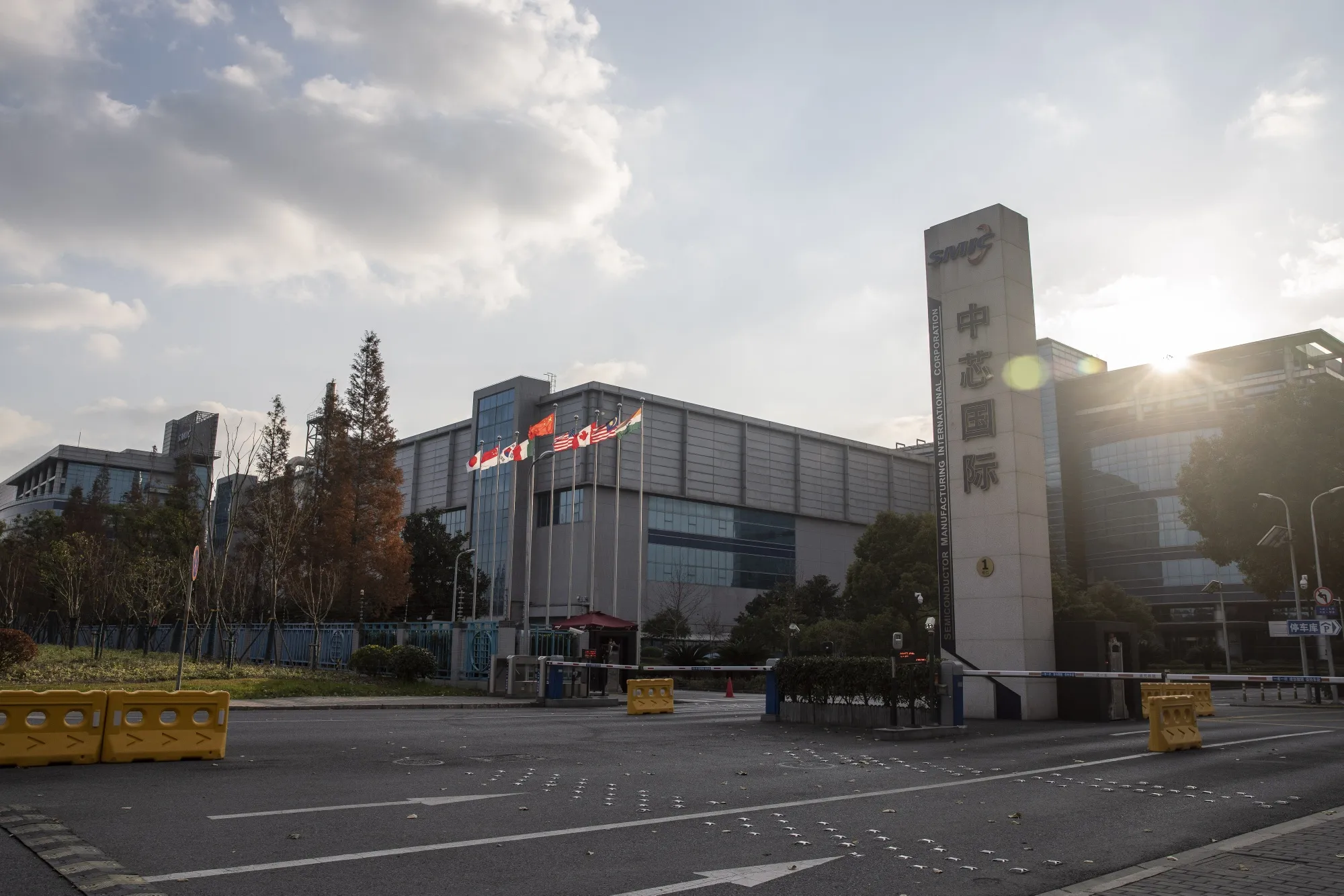 The Semiconductor Manufacturing International Corp. headquarters in Shanghai.
