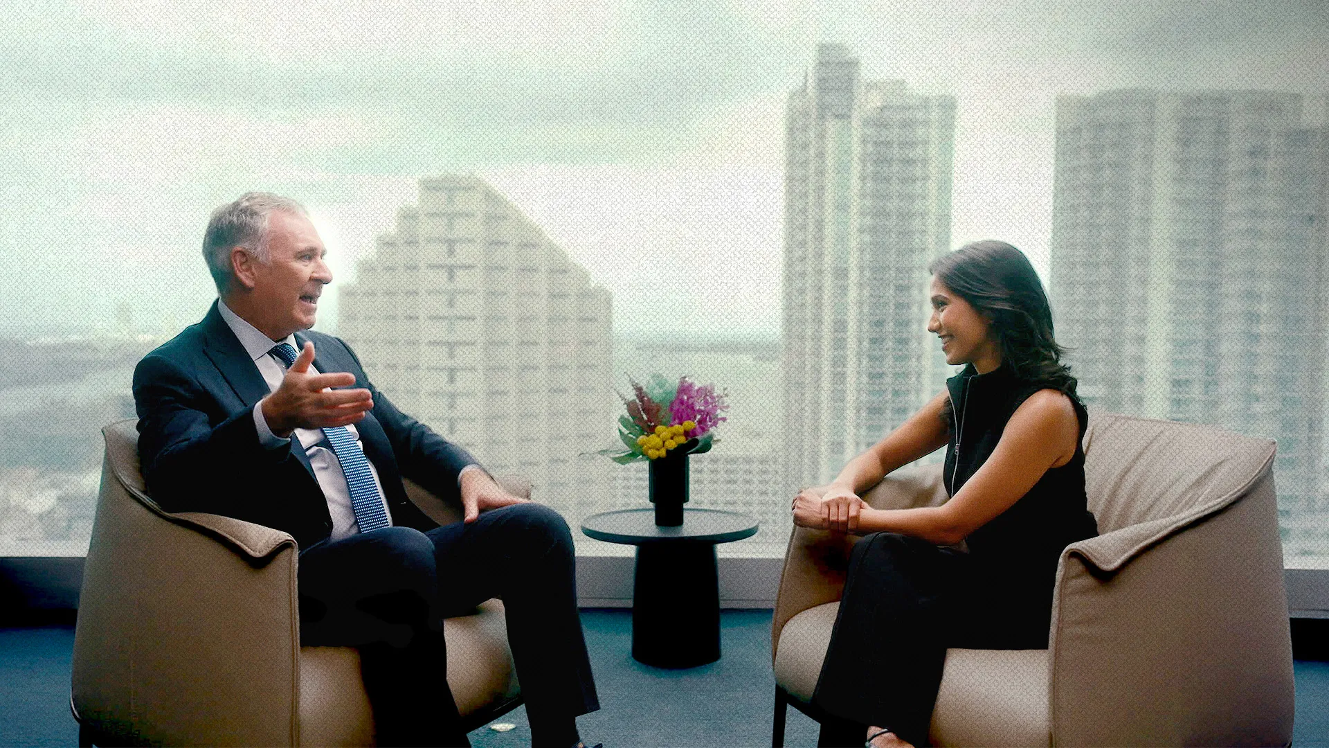 Ken Griffin, left, on Bullish with Sonali Basak