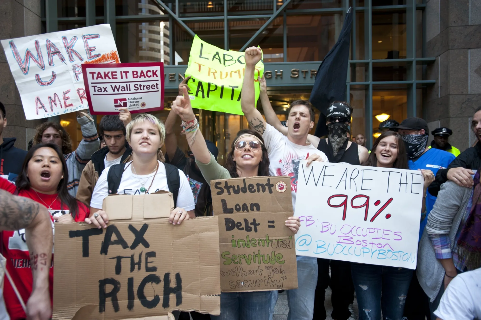 An Occupy Boston protest in 2011.&nbsp;