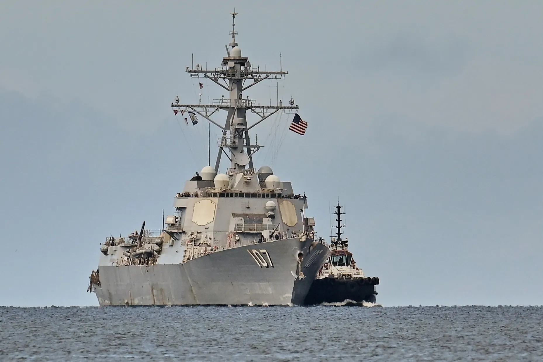 The USS Gravely destroyer, a United States Navy vessel,&nbsp;arrives in&nbsp;Port-of-Spain, Trinidad and Tobago on Oct. 26.