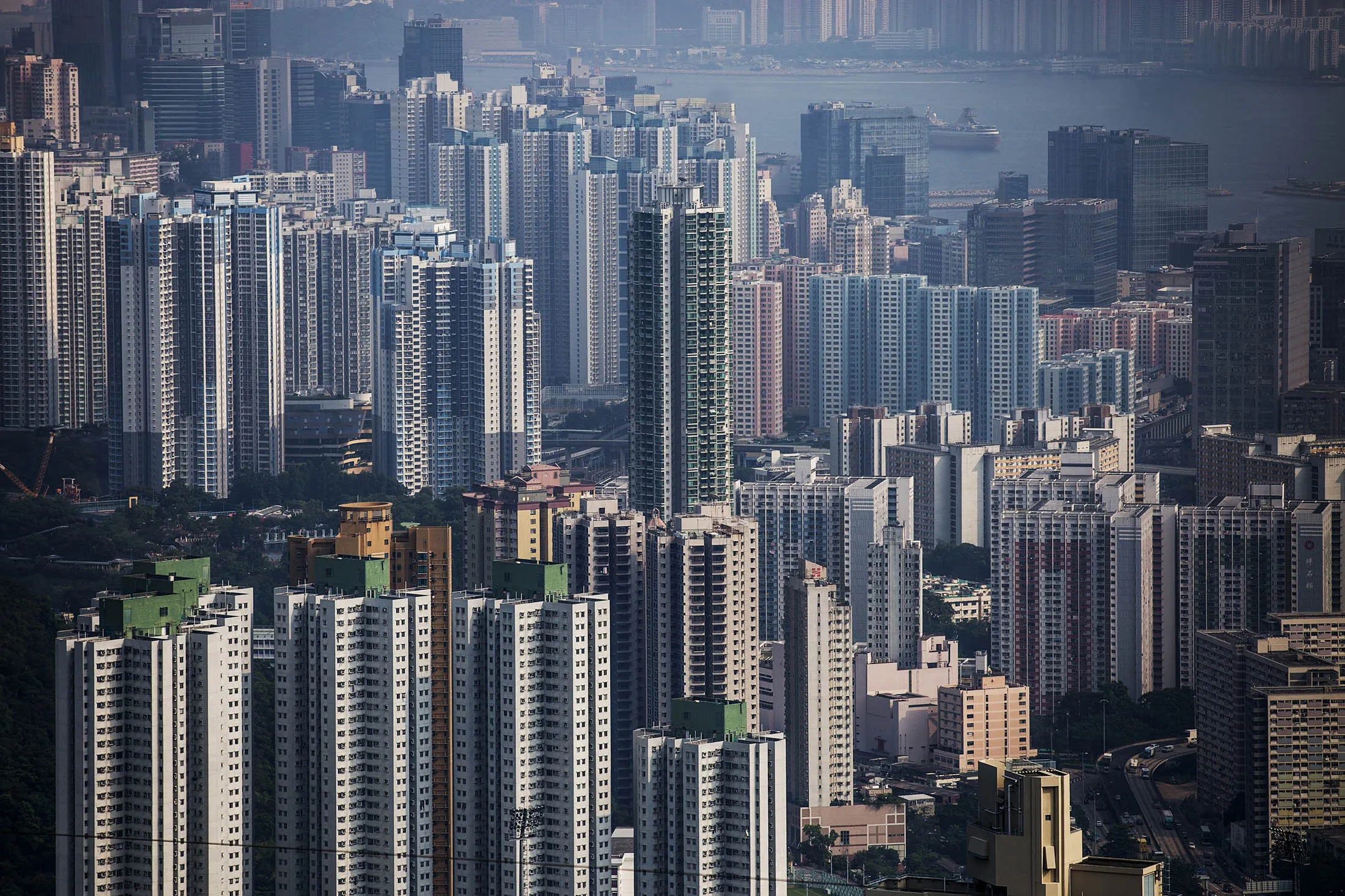 Residential buildings stand in Hong Kong
