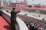 North Korea's Kim Attends Parade Honoring Grandfather