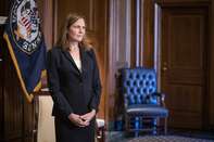 Supreme Court Nominee Amy Coney Barrett Meets With Senators Ahead Of Committee Vote