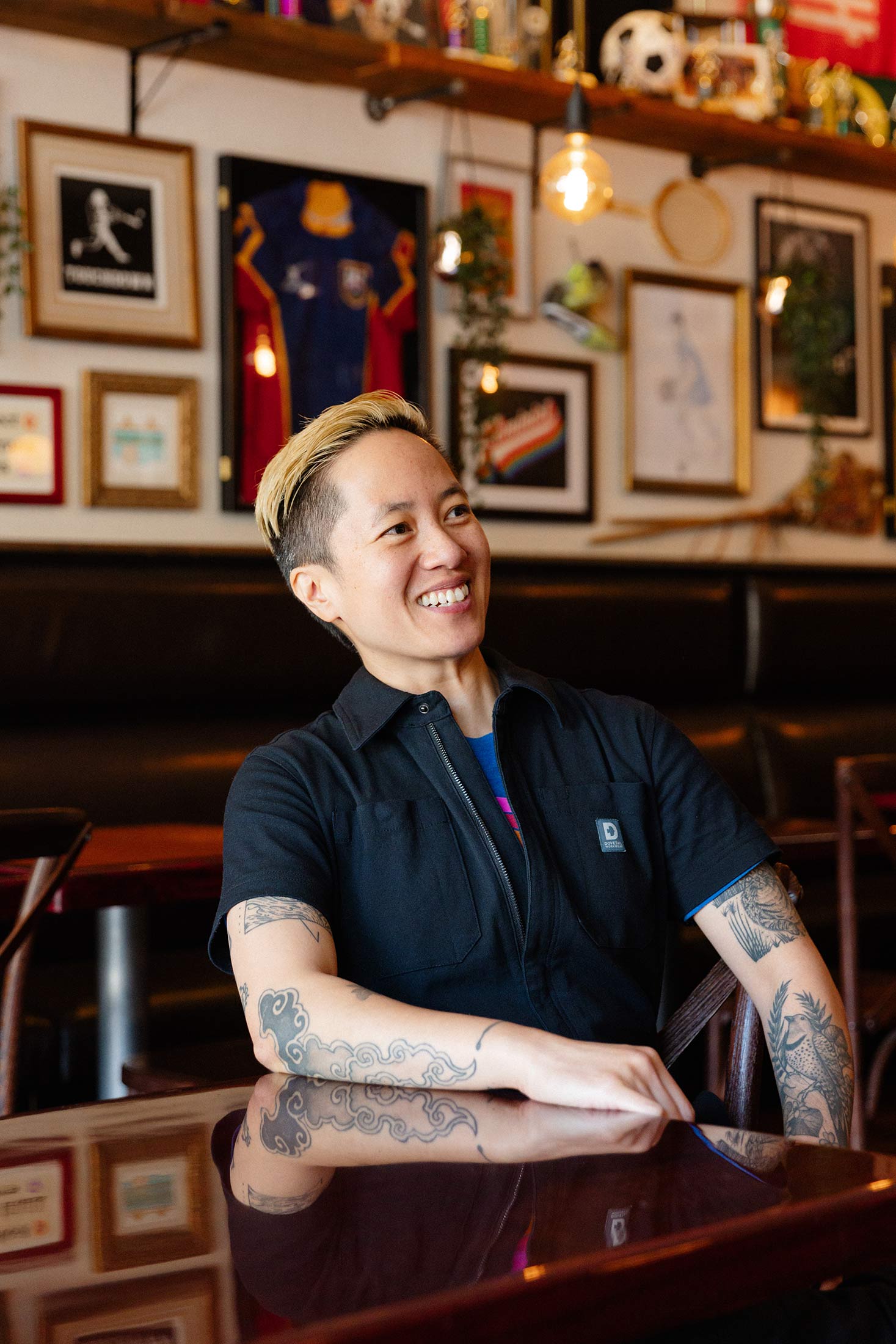 Cheers, drinks and tears: opening day at the bar where women's sports reign, Portland