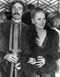 Richard Harris (1930–2002) and Faye Dunaway in London at the Royal European Charity premiere of the film Camelot, in which Harris played King Arthur.