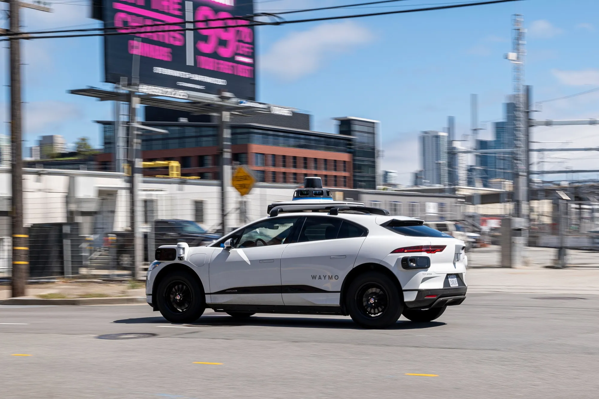 A Waymo robotaxi in San Francisco.