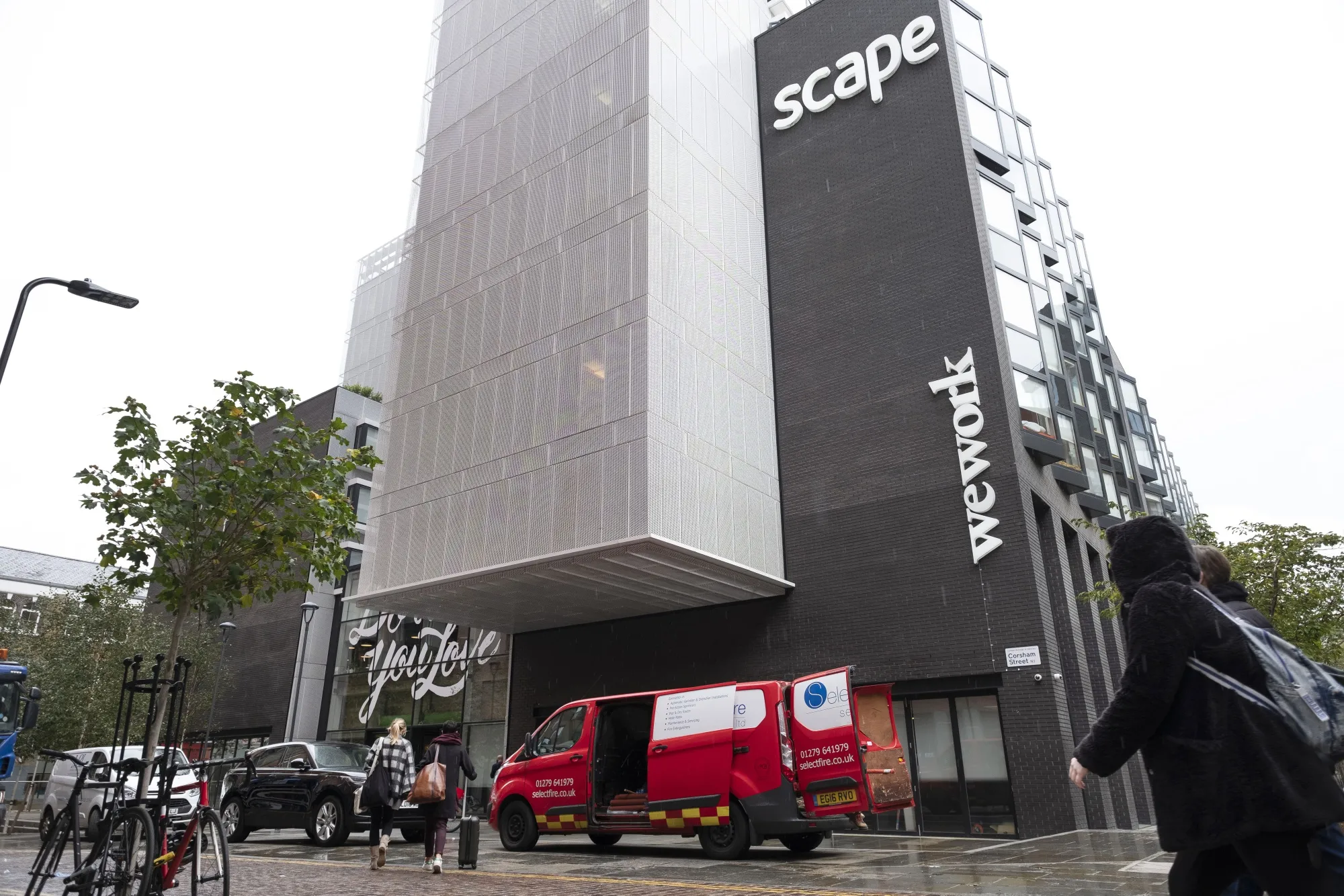 A WeWork co-working office space in London.