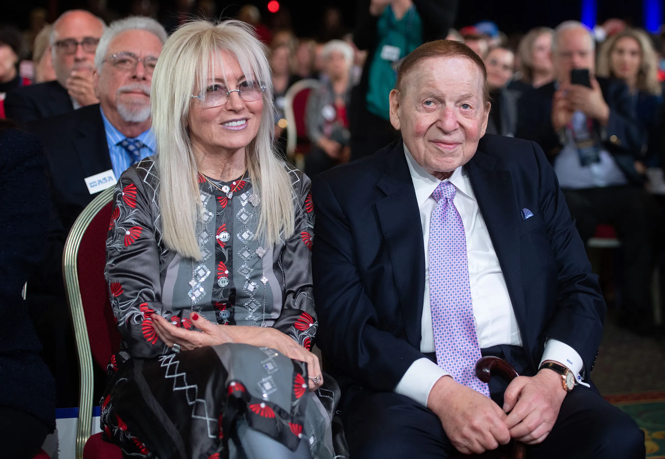 Sheldon Adelson and his wife Miriam 
