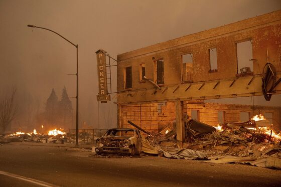 Wildfire Linked to PG&E Ravages California Gold-Rush Town