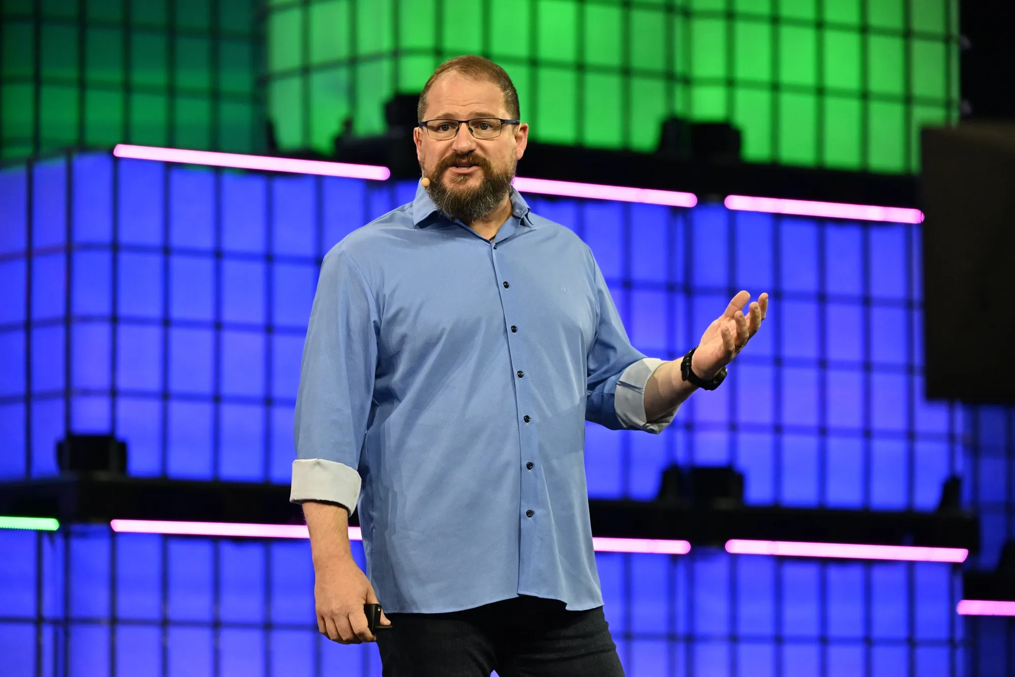 Cristiano Amon at the Web Summit.