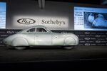 The 1939 Type 64, designed and driven by Porsche AG&nbsp;founder Ferdinand Porsche, sits on stage at the RM Sotheby's auction during the 2019 Pebble Beach Concours d'Elegance in Pebble Beach, Calif., on Aug. 17.
