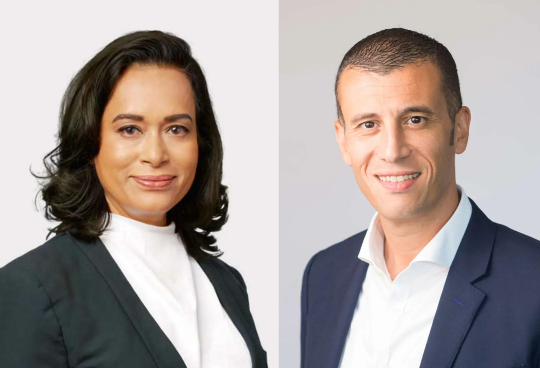 Runa Alam, left, and Sofiane Lahmar