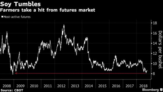 These Charts Show How Soy Farmers Are Paying the Trade-War Bill