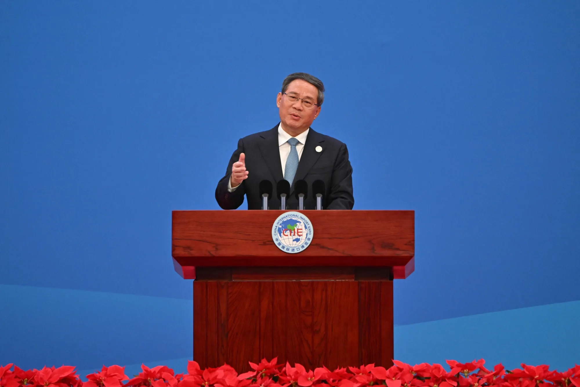 Li Qiang during the opening ceremony of the 6th China International Import Expo (CIIE) in Shanghai on Nov. 5.